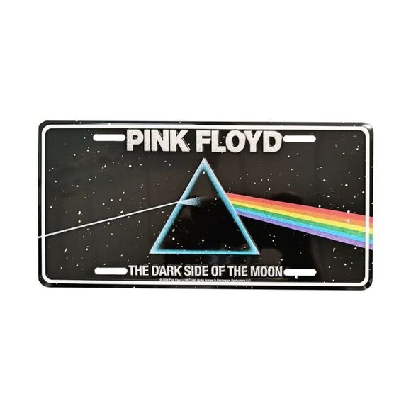 New Pink Floyd License Plate Dark Side of the Moon Record Album Cover Prism NIP - Picture 1 of 3